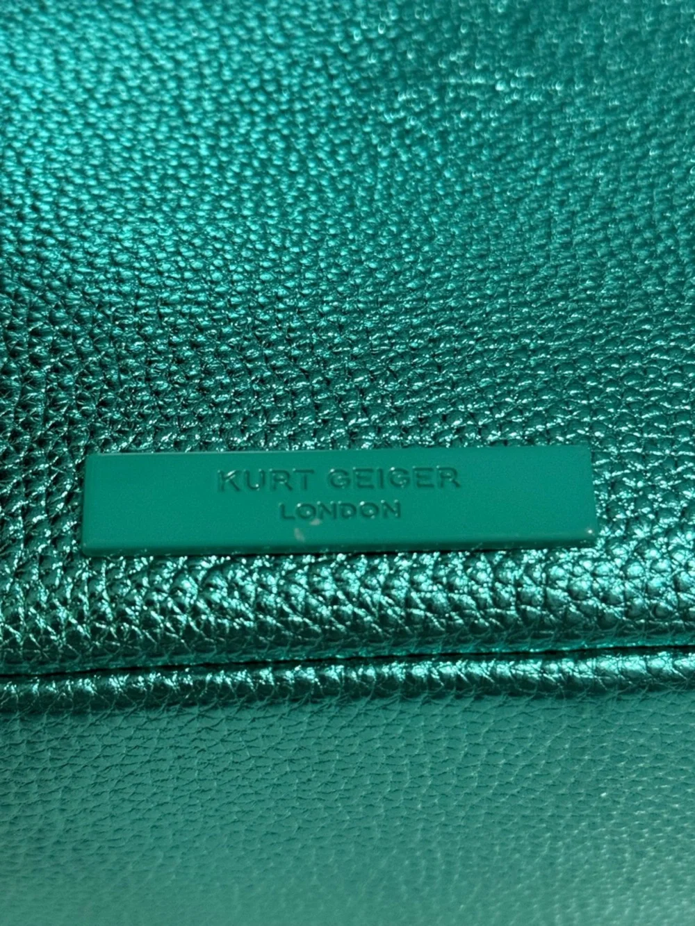 💥Kurt Geiger London Kensington Drench💥 NWT! Metallic Green - Picture 5 of 12